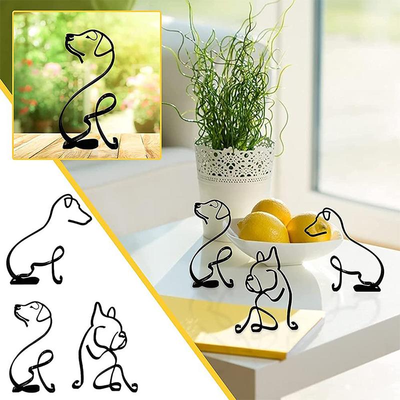 Scultura d'arte minimalista del cane