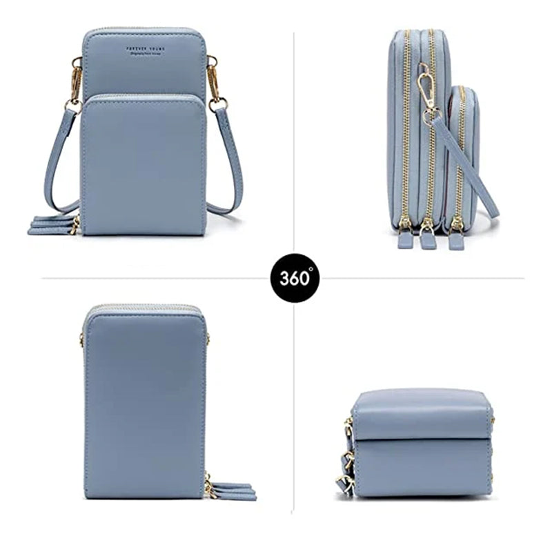 Borsa a tracolla piccola in pelle
