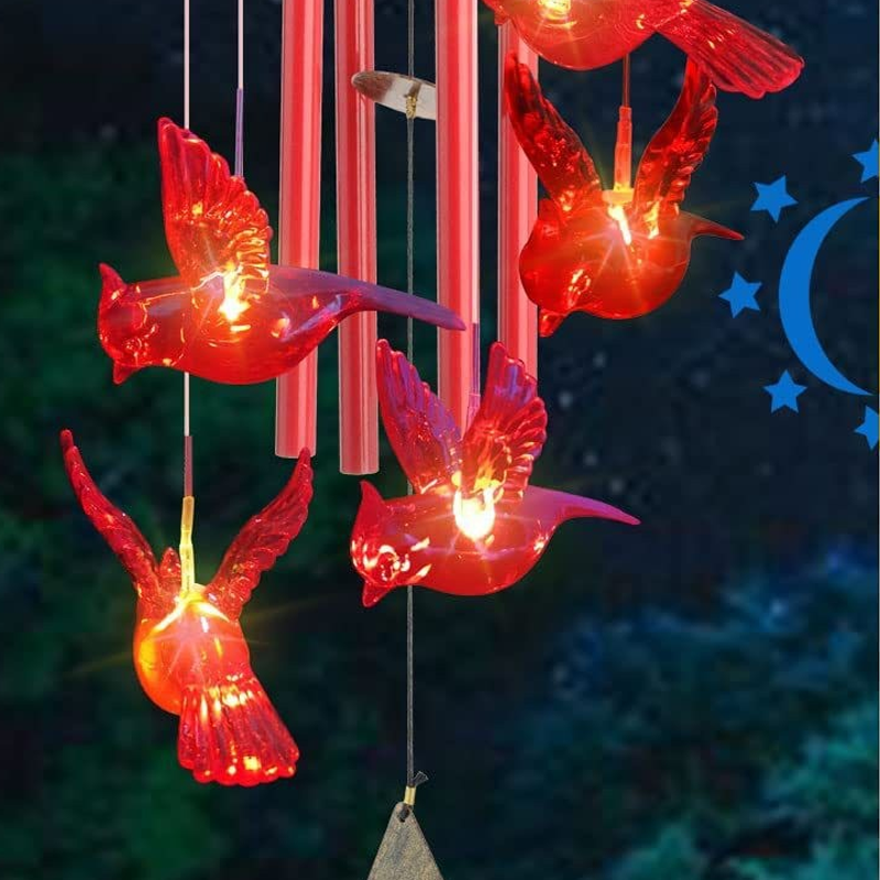 Carillon Solare a LED con Colibrì