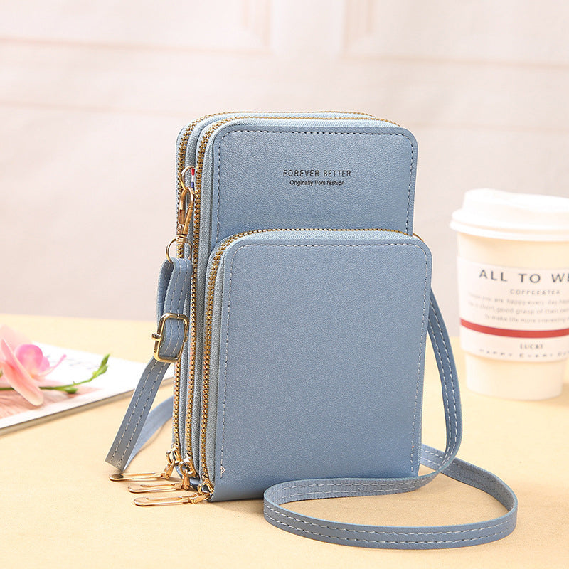 Borsa a tracolla piccola in pelle