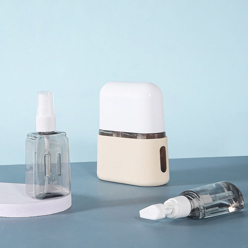 Set di bottiglie da viaggio portatili con dispenser per shampoo