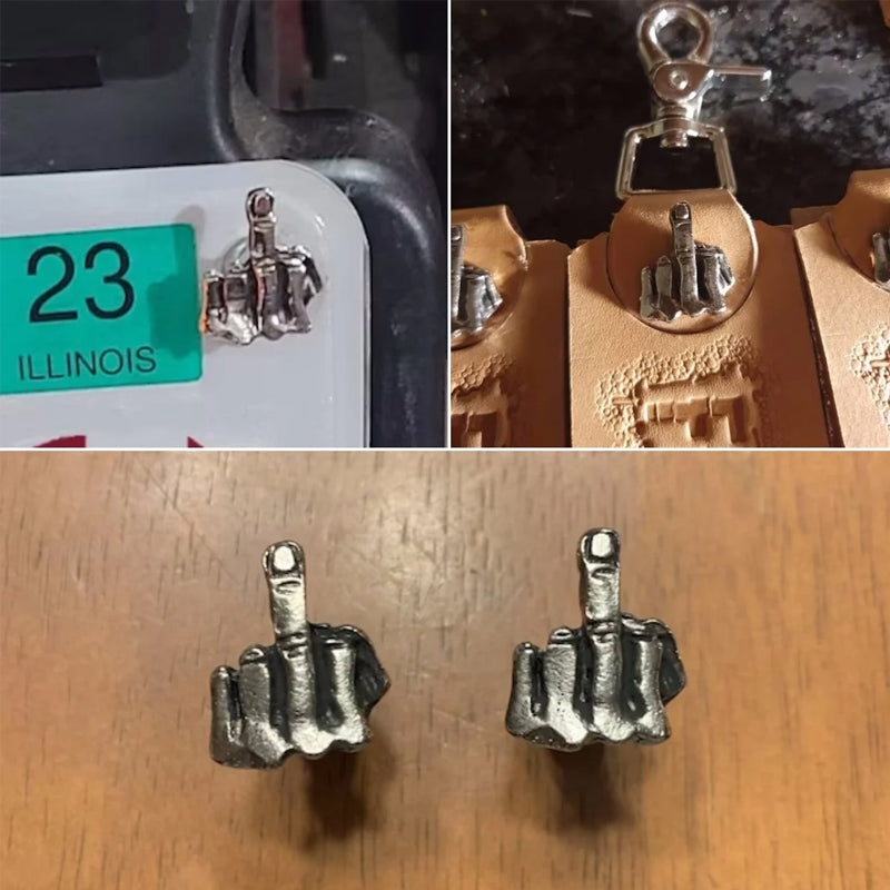 Bullone a dito in metallo divertente (4 pz.)