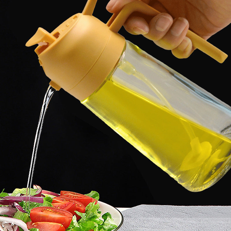 Spruzzatore e dispenser per olio in vetro 2 in 1