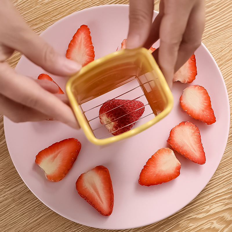 Affettatrice per bicchieri in acciaio inox per uova di frutta