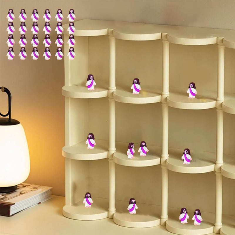Decorazioni pasquali con figurine mini Gesù da 24 pezzi
