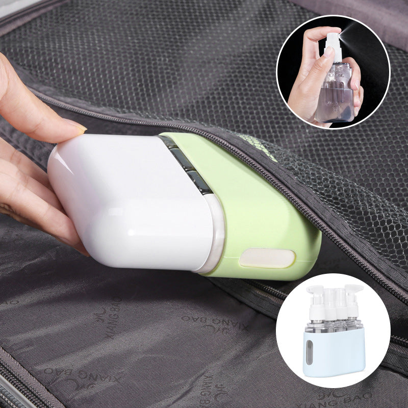 Set di bottiglie da viaggio portatili con dispenser per shampoo