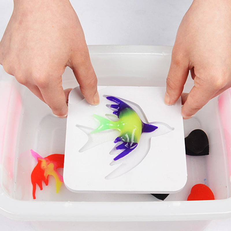 🦀 Magia dell'Acqua ELF, Set di Giocattoli Sensoriali Fatti a Mano con Gel d'Acqua per Bambini