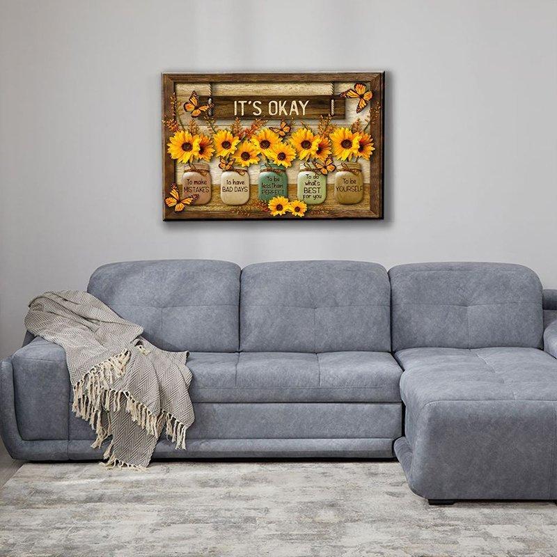 Farfalla Girasoli Arte Murale
