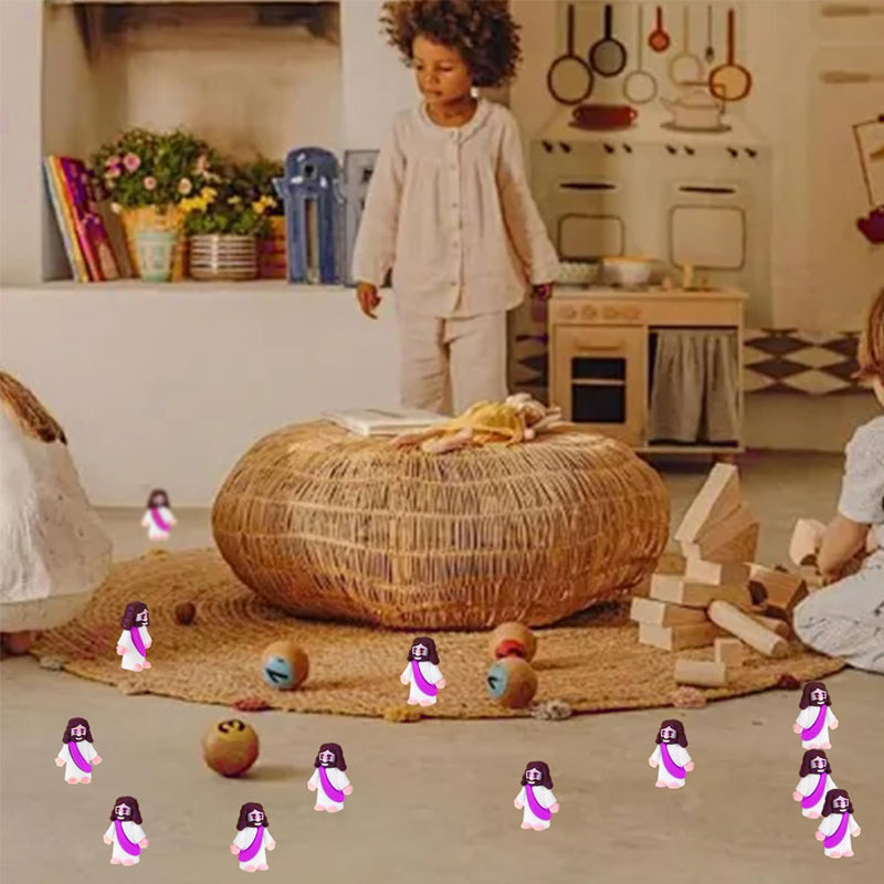 Decorazioni pasquali con figurine mini Gesù da 24 pezzi