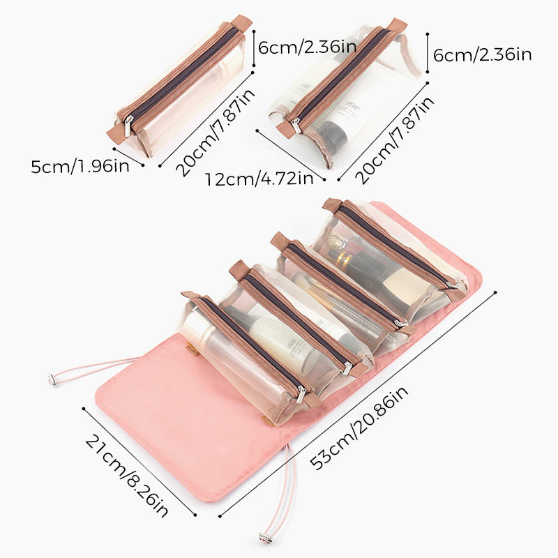Borsa da viaggio cosmetica portatile 4 in 1