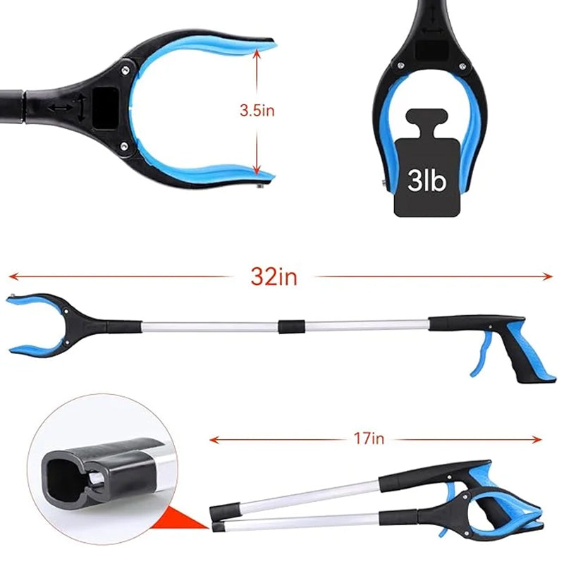 Pinza Pieghevole con Clip Girevole a 360°
