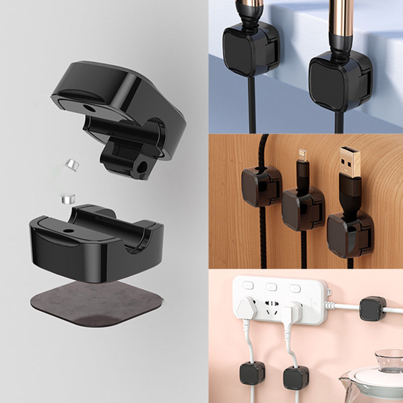 Supporto magnetico per cavi, gestione dei cavi semplice, sicura e autoadesiva