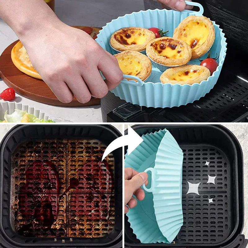 Teglia da forno in silicone per friggitrice ad aria