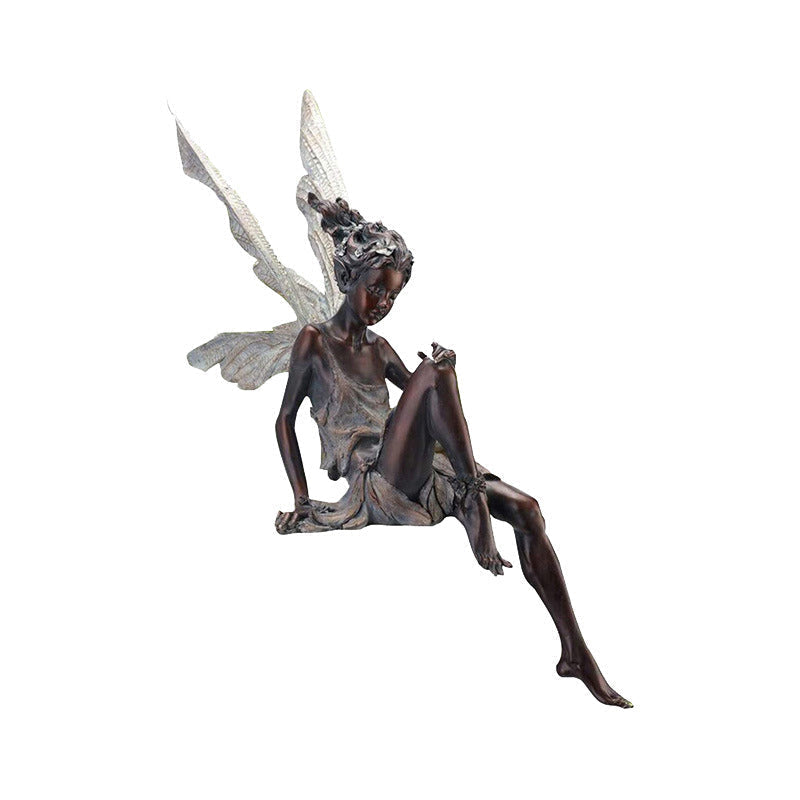 Statua del giardino delle fate sedute