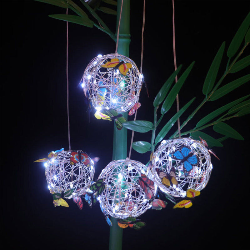 Luce solare decorativa a forma di farfalla
