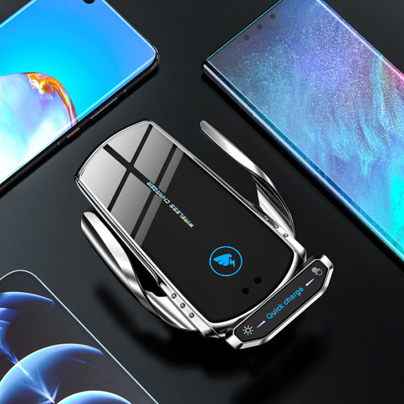 Staffa di ricarica wireless per auto con deformazione a induzione