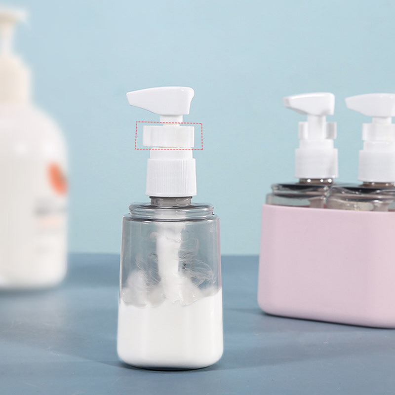 Set di bottiglie da viaggio portatili con dispenser per shampoo