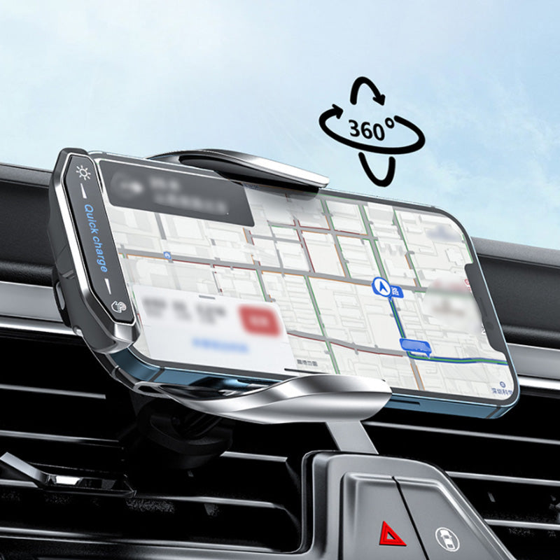 Staffa di ricarica wireless per auto con deformazione a induzione