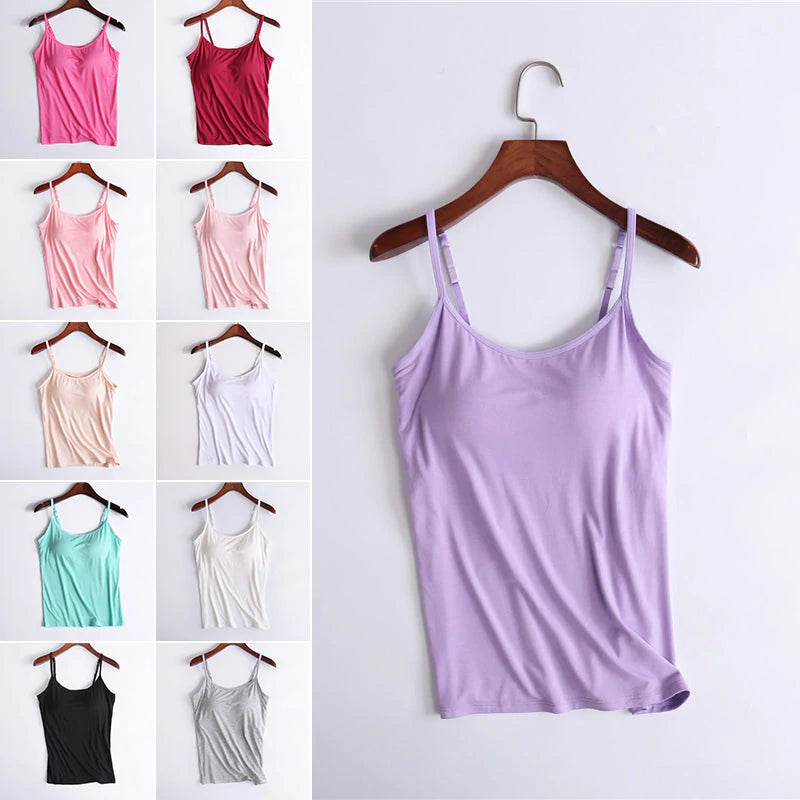 Canotta con reggiseno incorporato