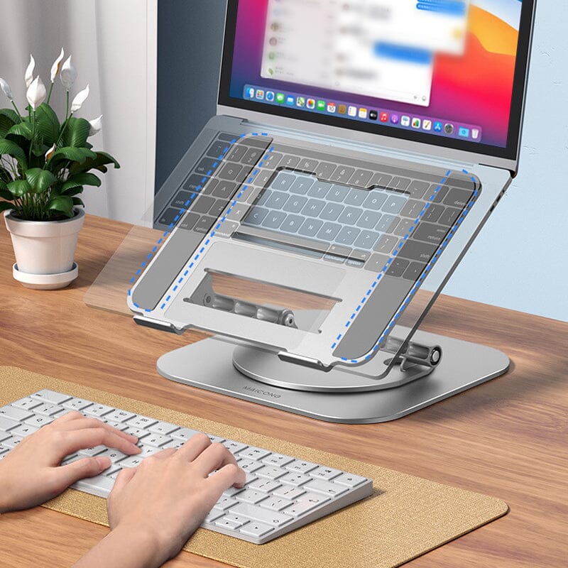 Staffa girevole in lega di alluminio per supporto per laptop