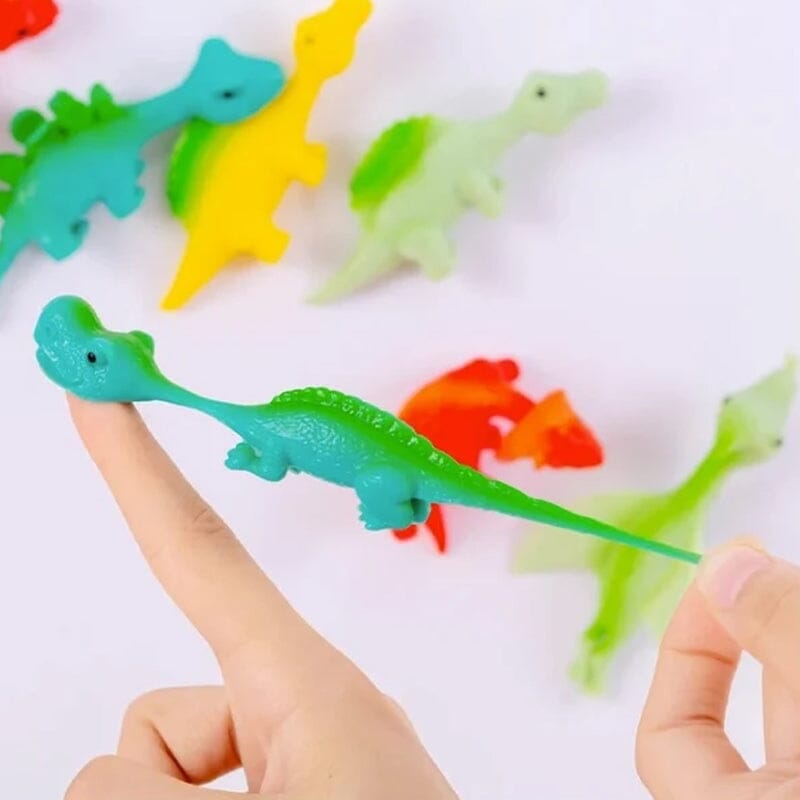 Giocattoli a Dito con Fionda a Forma di Dinosauro