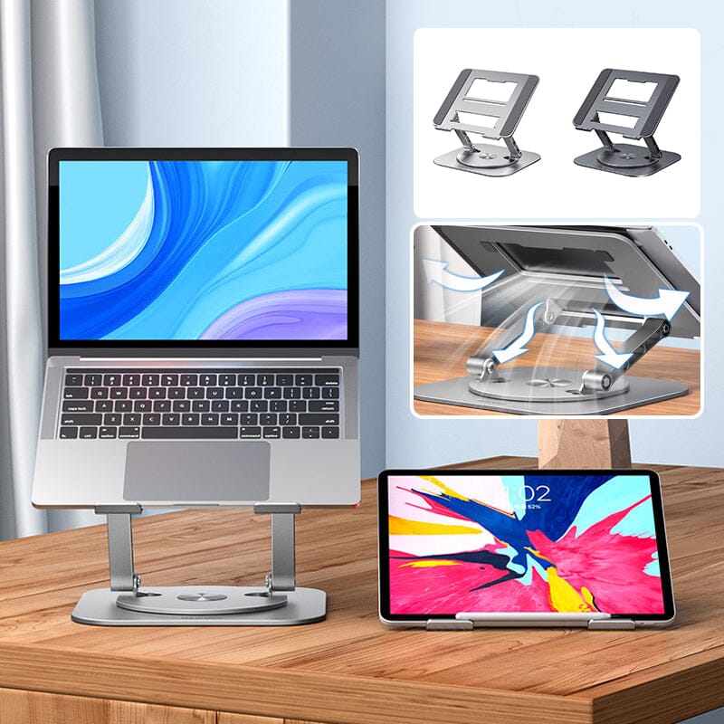 Staffa girevole in lega di alluminio per supporto per laptop